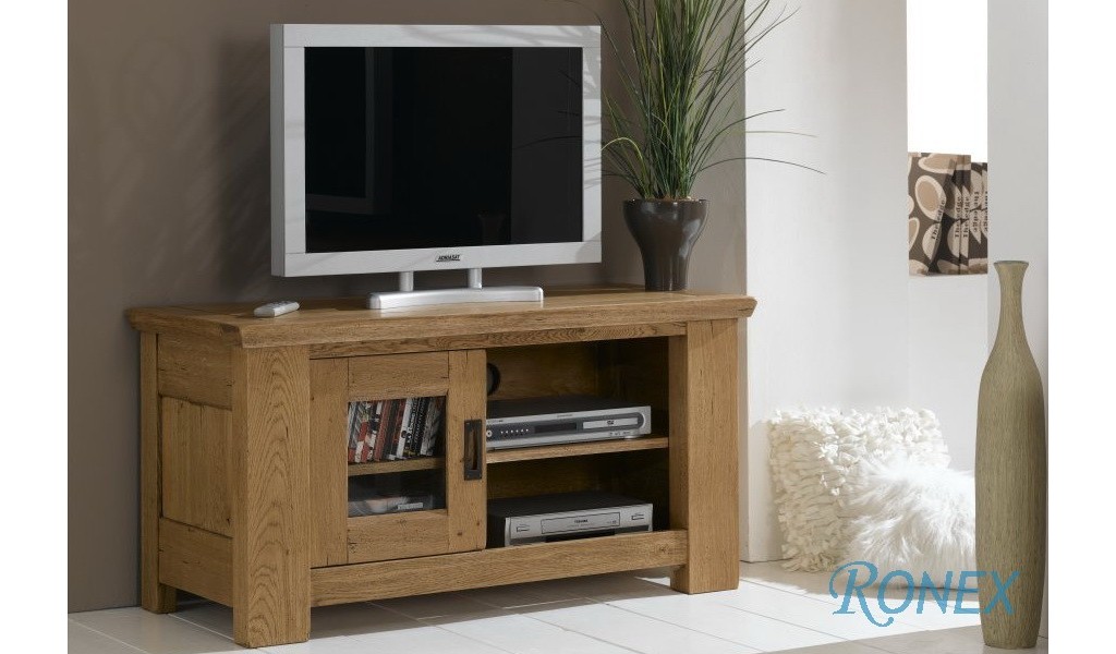Comodă TV din lemn masiv cu o uşă CORSO 120x50x60 cm
