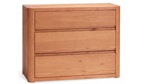 Comodă lemn masiv cu 3 sertare MANHATTAN
