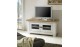Comodă TV cu 2 uși din lemn masiv ARHITECT WHITE 120x52x60 cm